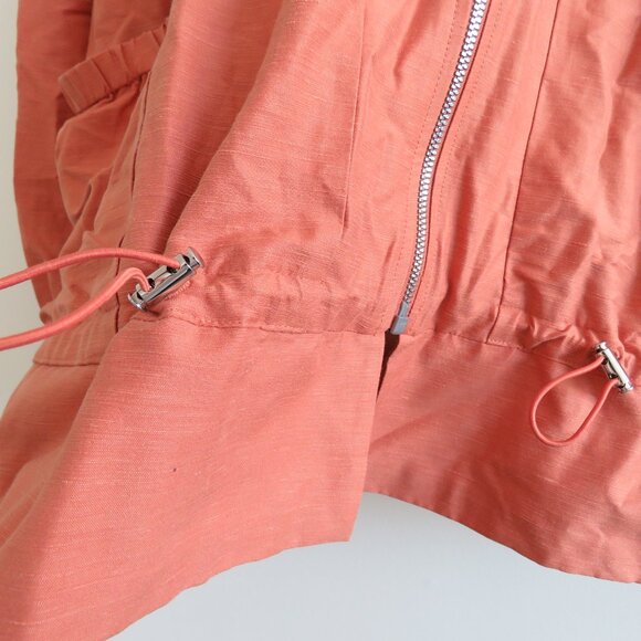 ATHLETA X ALICIA KEYS Enlighten Up Linen Bomber Jacket in Clay Orange - Size 2X - Picture 9 of 15